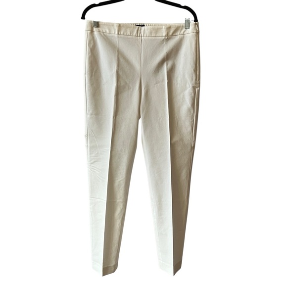 TALBOTS CHATHAM ANKLE PANT 8  STRAIGHT LEG SIDE ZIP ANKLE LENGTH COASTAL NWT - Picture 2 of 10